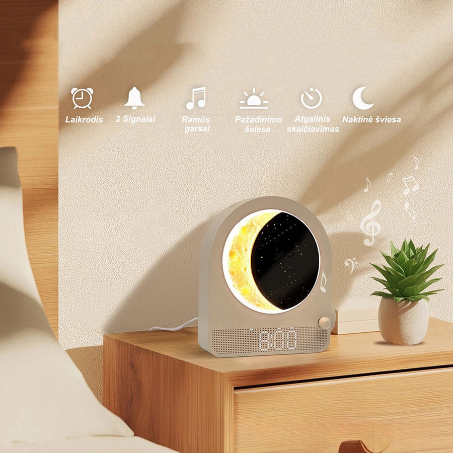 "Moon" Elektrikli Saatli Çalar Saat