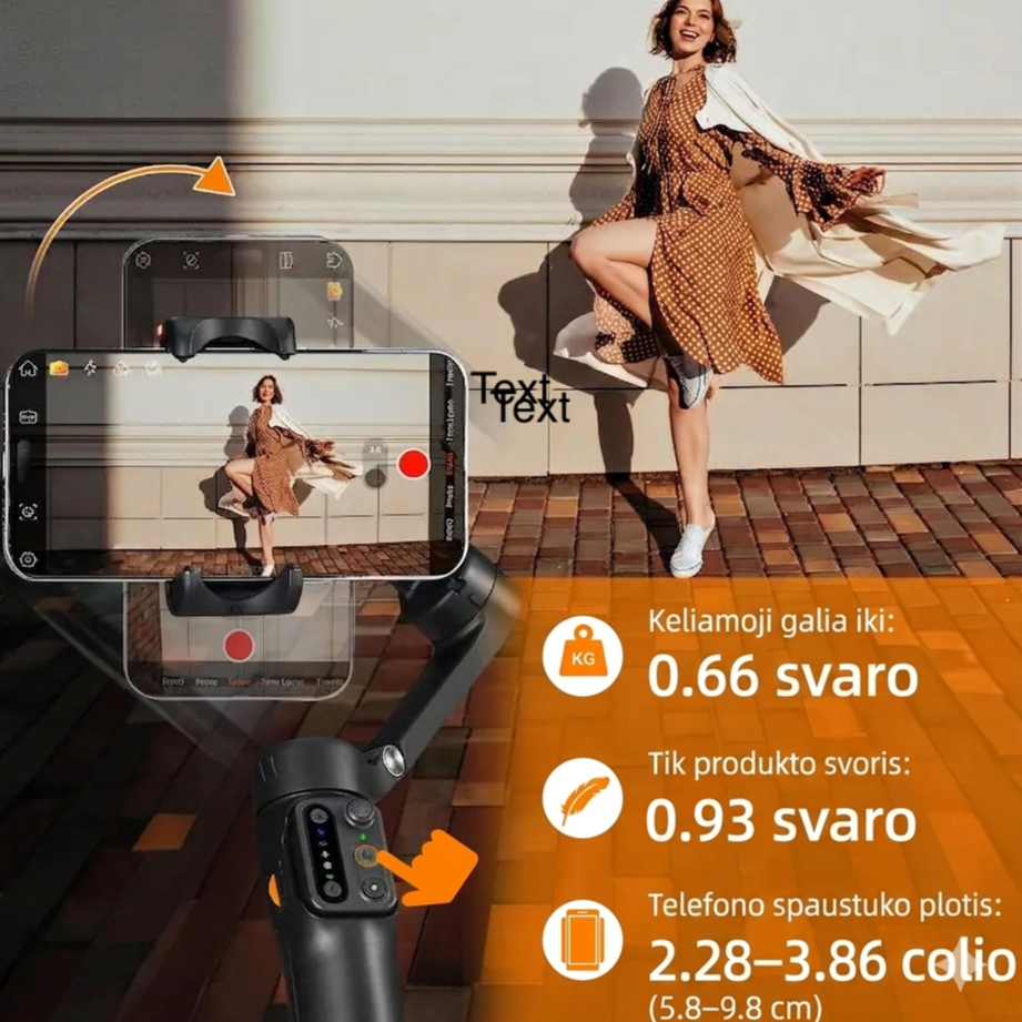 Hohem V3 Akıllı Telefon Sabitleyici – Çekimlerinizi Profesyonel Yapın!