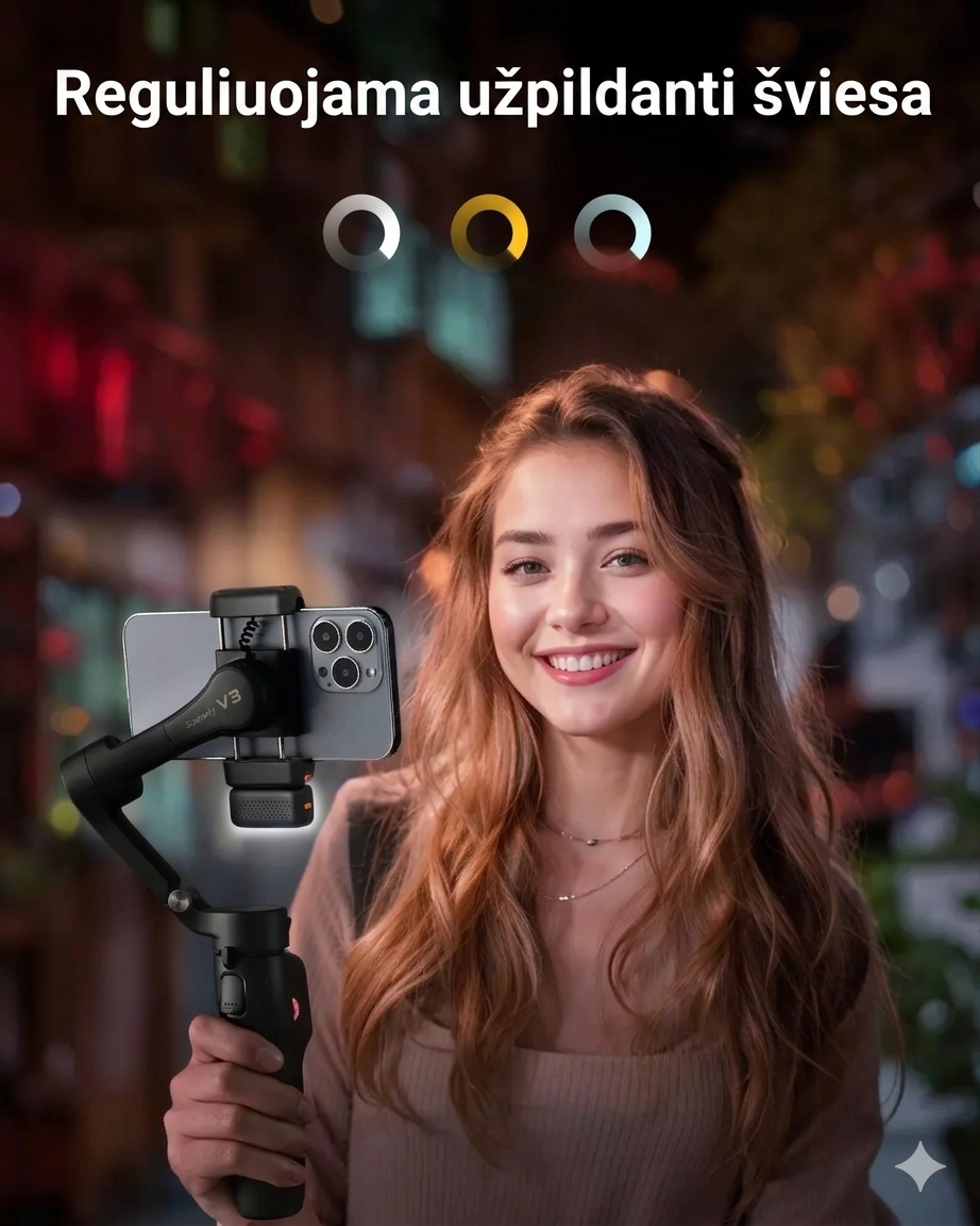 Hohem V3 Akıllı Telefon Sabitleyici – Çekimlerinizi Profesyonel Yapın!